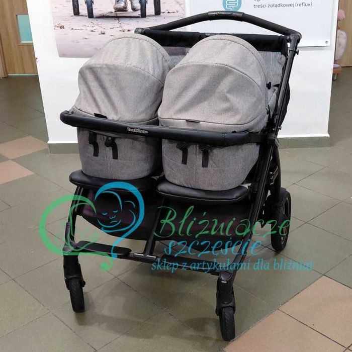 Wózek głęboko-spacerowy dla bliźniąt KOMIS