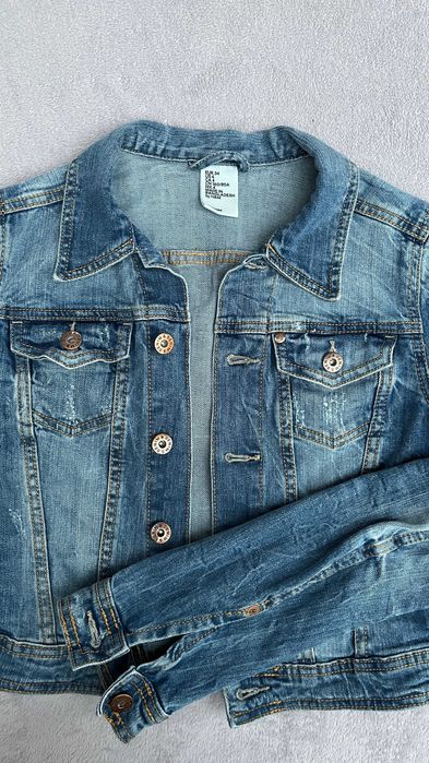 Kurtka katana jeans 34 denim jacket 2000s