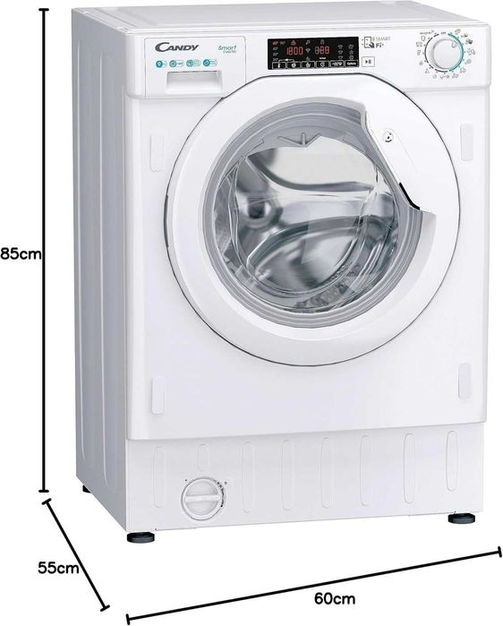 Máquina de Lavar Roupa de integrar, Candy Smart Inverter CBWO 49TWME-S