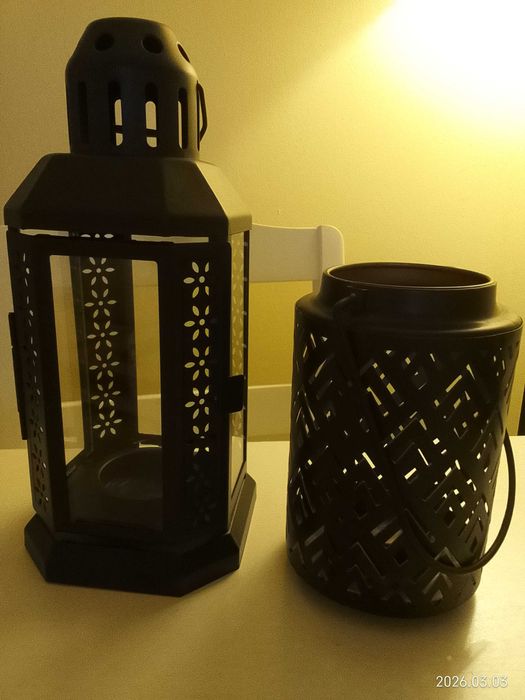 Decoração porta velas - ótimo estado