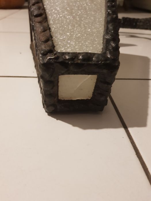 Lampa zewnętrzna komplet PRL stal kuta