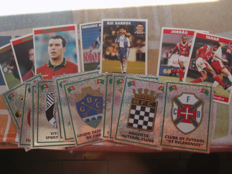 Cromos de futebol de 1997/98 e 2008/09