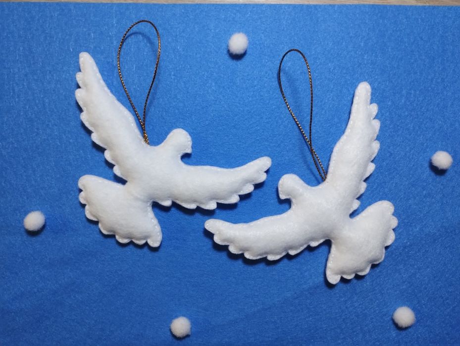 Голуби горлица игрушка на ёлку из Один дома символ дружбы