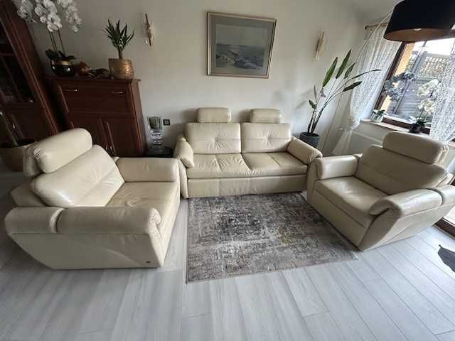 Komplet wypoczynkowy Etap Sofa - prawdziwa skóra