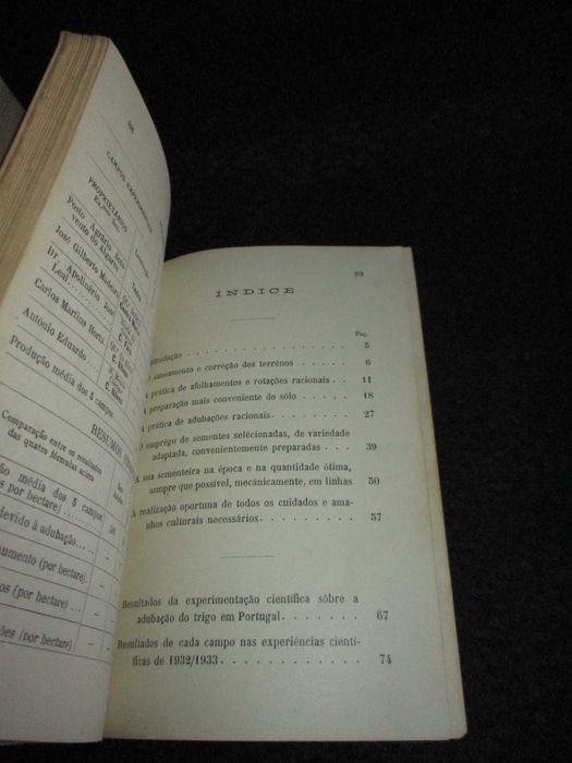 Livro Cultura do Trigo António Luís de Seabra 1ª edição 1933