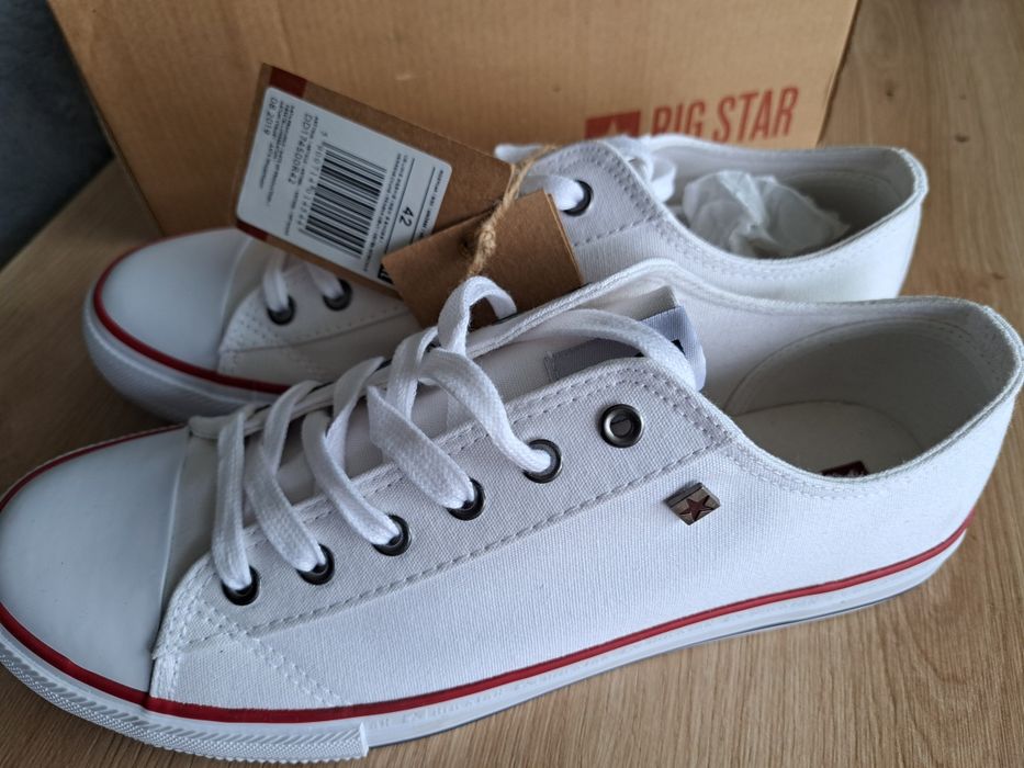 Trampki damskie nowe białe BIG STAR 42