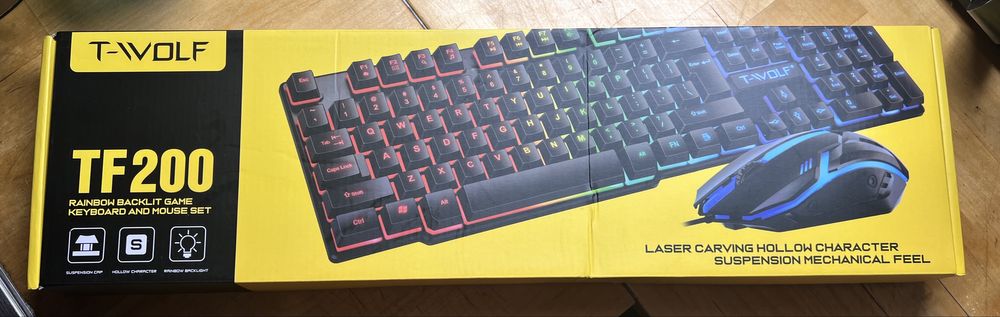 Gamingowa Klawiatura i Myszka RGB