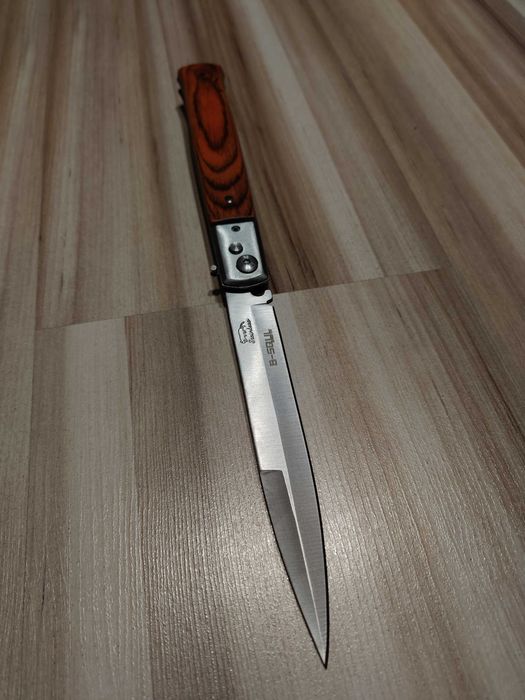 Nóż Sprężynowy Automatyczny 31 cm Solidny Duży Nowy Pokrowiec (N5886)