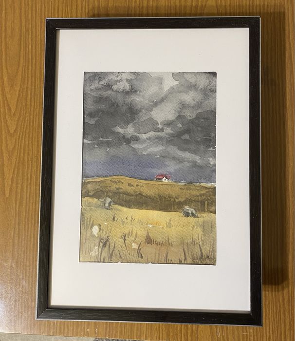 Пейзаж акварель