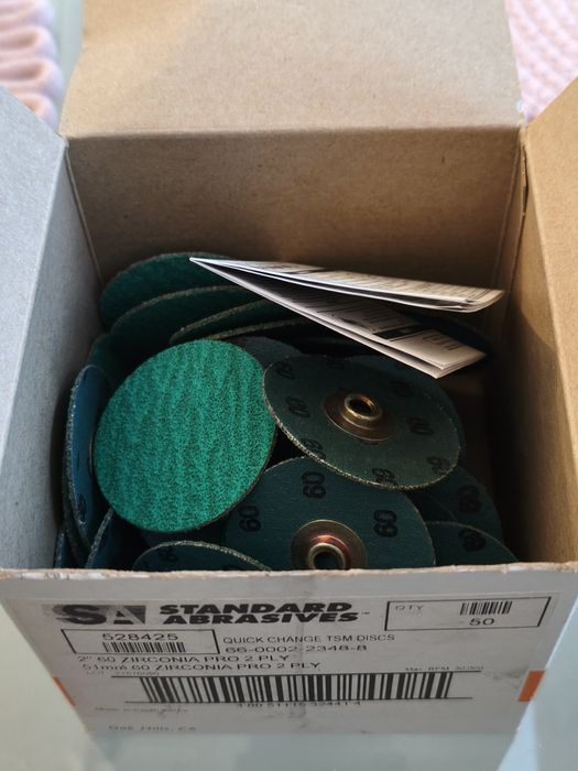 Krążki ścierne Zirconia Pro 2" (51mm) P60 – Standard Abrasives (50 szt.)