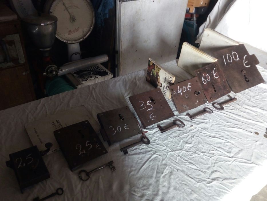 Fechaduras com chave a funcionar