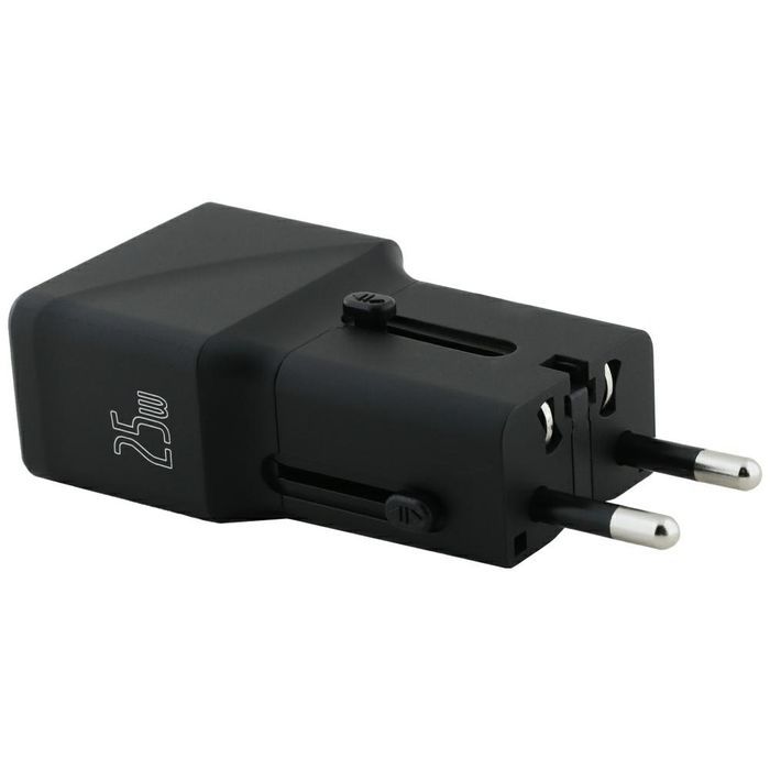 Ładowarka sieciowa TUMI Travel Adapter   25W USB-C / USB-A czarny