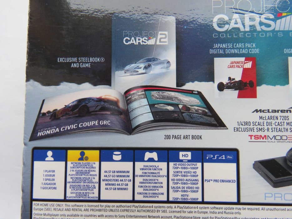 PS4 - Project Cars 2 Limited Edition e Collectrors Edition.Ver anuncio