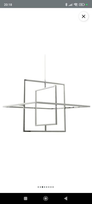 Lampa wisząca LED GoodHome Kohmani 50 cm 1700 lm chrom nowa paragon