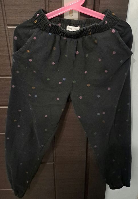 Dres 140 sinsay czarny w groszki
