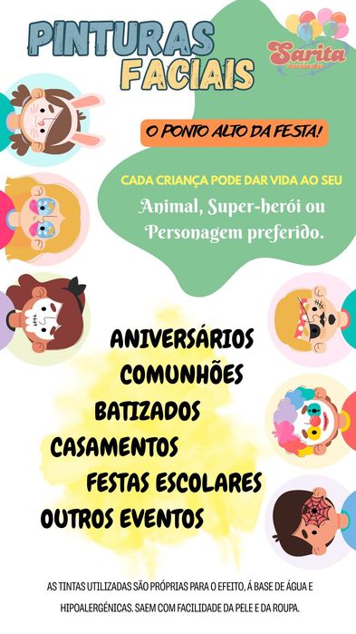 Personalizados e Pinturas Faciais