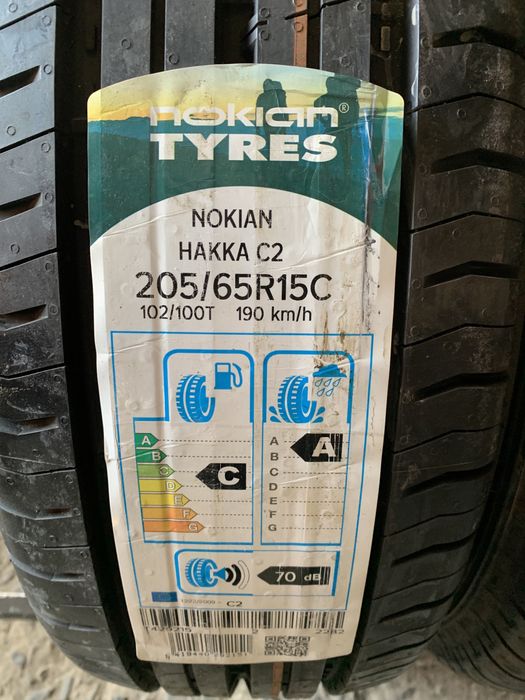 нові 205/65R15C Nokian Hakka C2 (102/100T) літні шини на бус