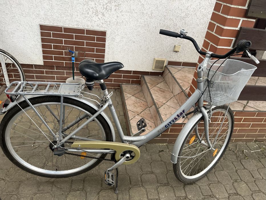 Rower miejski Pegasus aluminiowy 28 cali Shimano bagaznik sprawny
