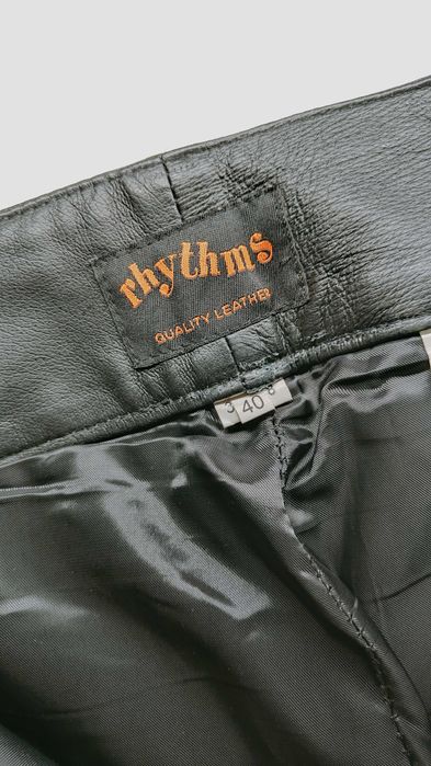 Rhythms _ Quality Leather _ 100% _ Biker_ Spodnie skórzane