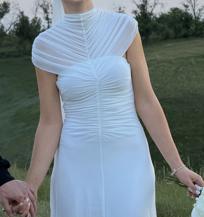 Біла довга сукня ivina boutiqe розмір S
