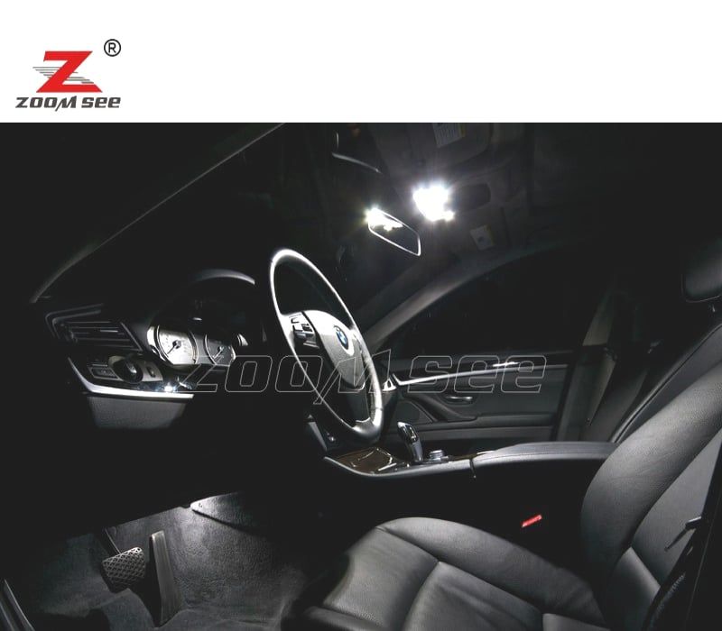 Kit completo de 27 lâmpadas LED interior BMW 5 series GT 5GT F07 528i 535i 550i GT 520d 535d 530d xDrive 2009-2017