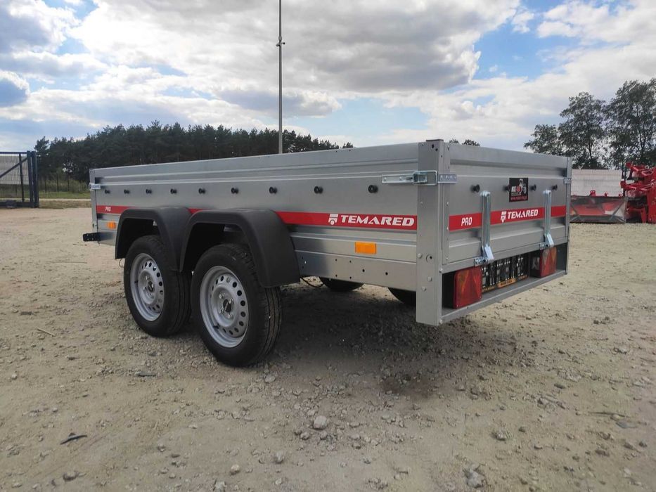 Nowa przyczepka 264 x 126 cm - TEMARED PRO 2612/2 - Dostawa pod dom