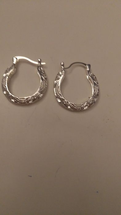 Kolczyki damskie posrebrzane