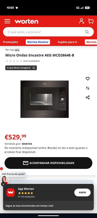 Micro Ondas Encastre AEG MCD2664E-B