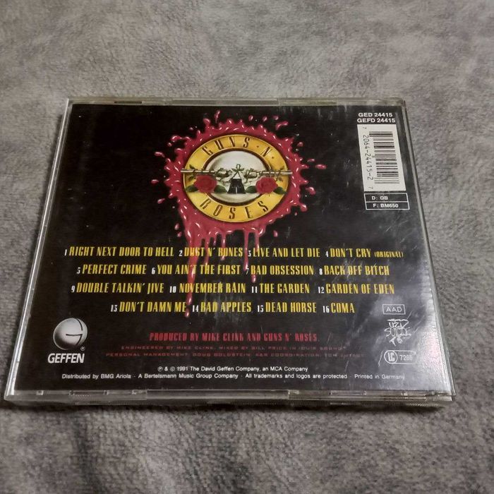 guns'n'roses - use your illusion i. европейский cd, оригинал 1991 года