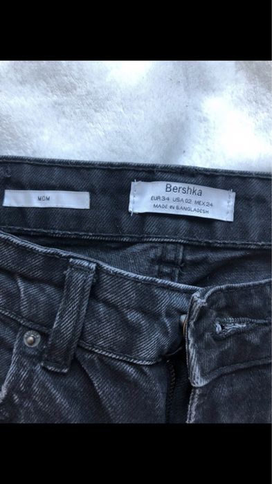 Spodnie dzinsy mom jeans czarny
