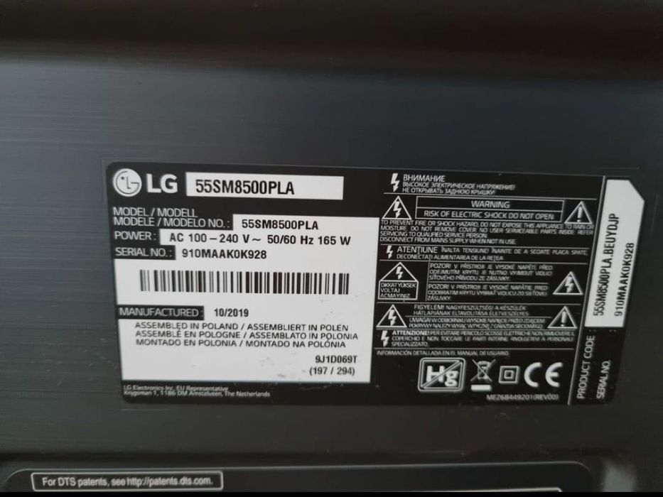 TV LG 55” LED 4K Smart TV – Excelente Estado