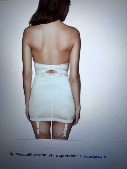 Gorset Gossard Retrolution VIP 70C 32C ivory corselette ślub