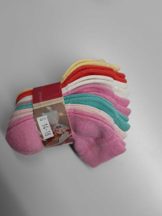 Lot de 14 pares de meias de bebé tamanho 14/18 (0-6 meses)