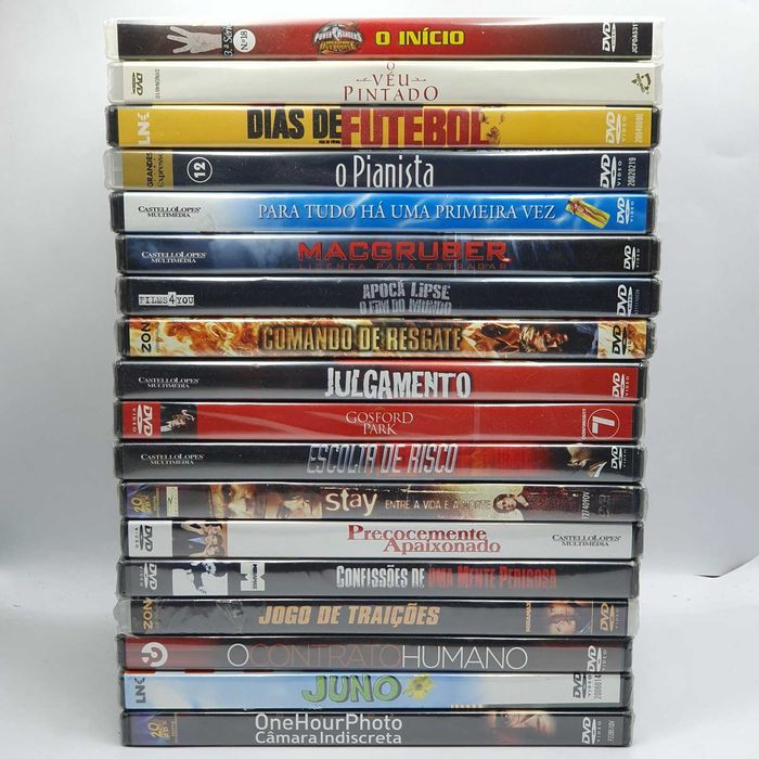 Lote 5/3 - Pack de 18 Filmes Novos e Selados em DVD - Ref.VI