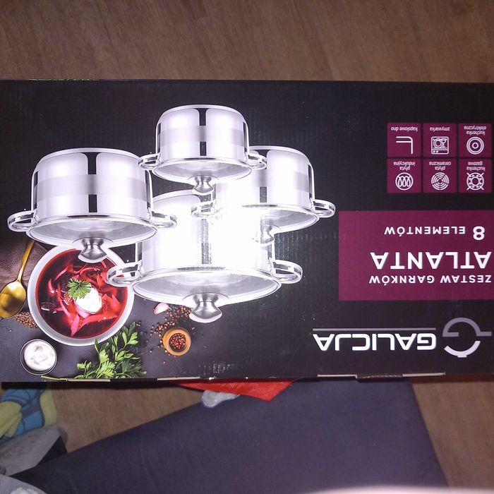 Zestaw garnków 8 elementów Atlanta