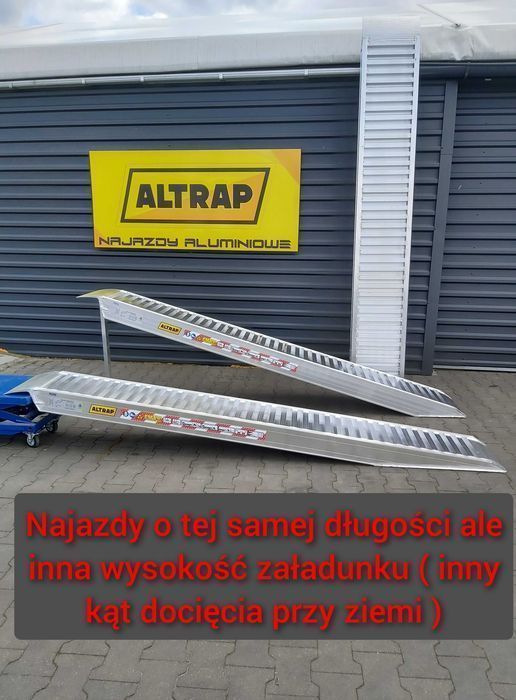 Najazdy aluminiowe ALTRAP 4m 5,5t najlepsze ceny HURT - DETAL