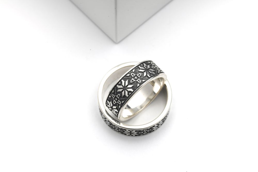 Срібні обручки ВИШИВАНКИ