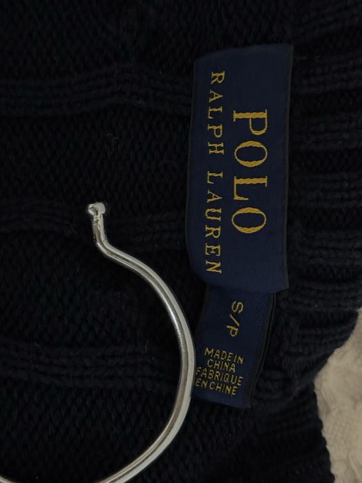 Sweter Polo Ralph Lauren S warkocz nowa kolekcja granatowy jak nowy