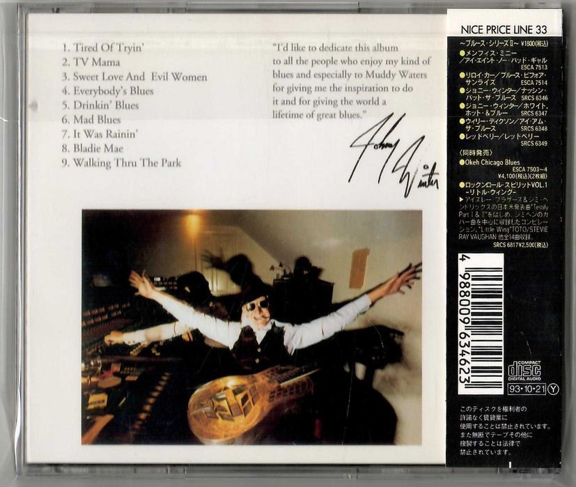Johnny Winter - Nothin' But The Blues - CD OBI JAPAN
