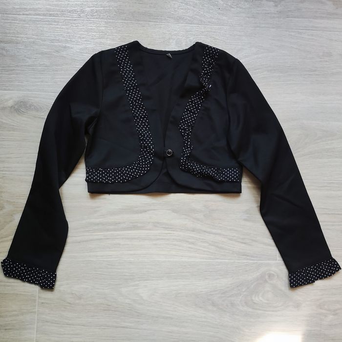 Пиджак школьный укороченный болеро для девочки новый