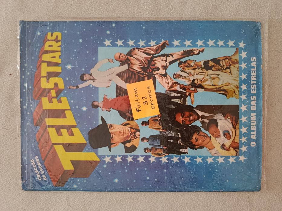 Caderneta de Cromos TELE-STARS ( a faltar 32  Cromos )
