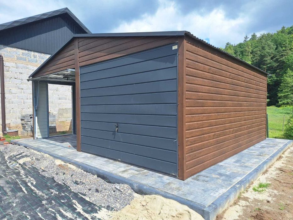 Garaż Premium Blaszak 4m na 5 m Garaż blaszany Garaże blaszane 4x5 4x6 4x7 5x5 5x6 5x7 - Producent !!!