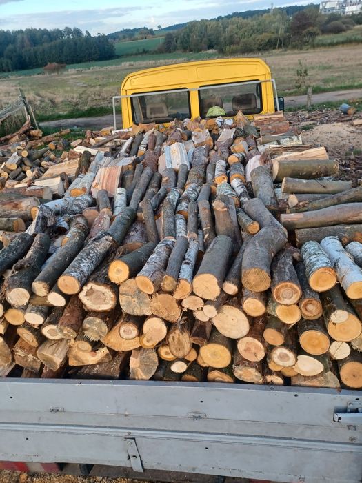 Drewno opałowe kominkowe buk dąb brzoza olcha sosna świerk  transport