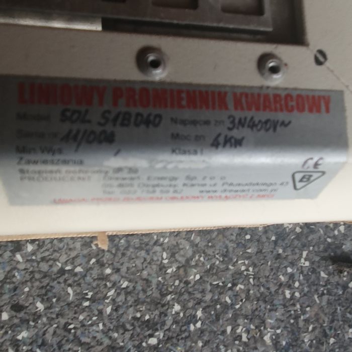 promiennik podczerwieni SOLART 4kw