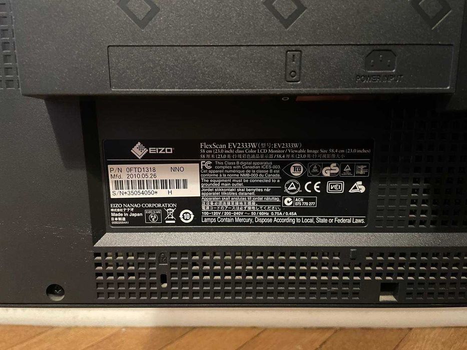 Monitor Eizo flexscan ev2333w