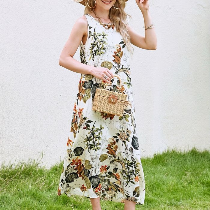 Платье-сарафан на пуговицах