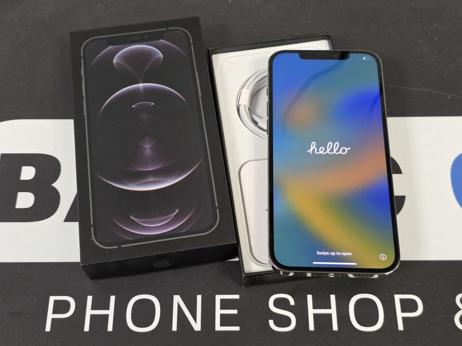 Sklep rarytas jak nowy Apple Iphone 12 Pro Max 128Gb graphite oryg bateria 100%