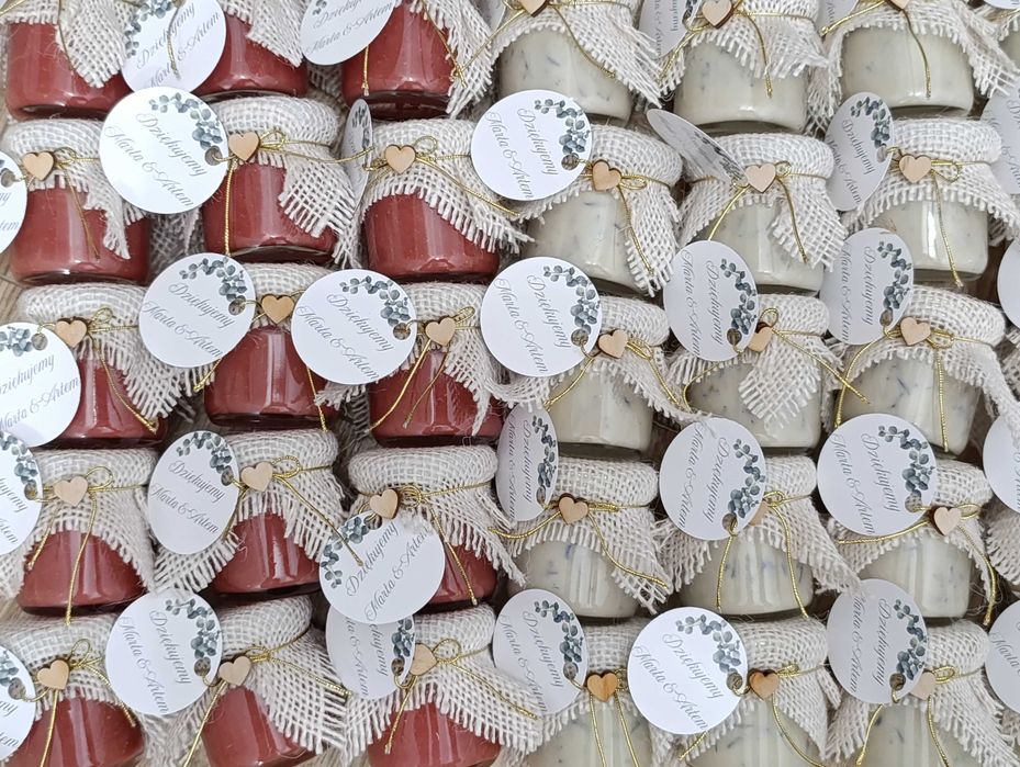 miodki 2 smaki upominki podziękowania LOGO 40 ml personalizowane