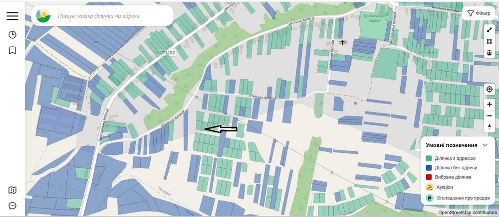 Земельна ділянка під будівництво м.Тячів (Тячівка)