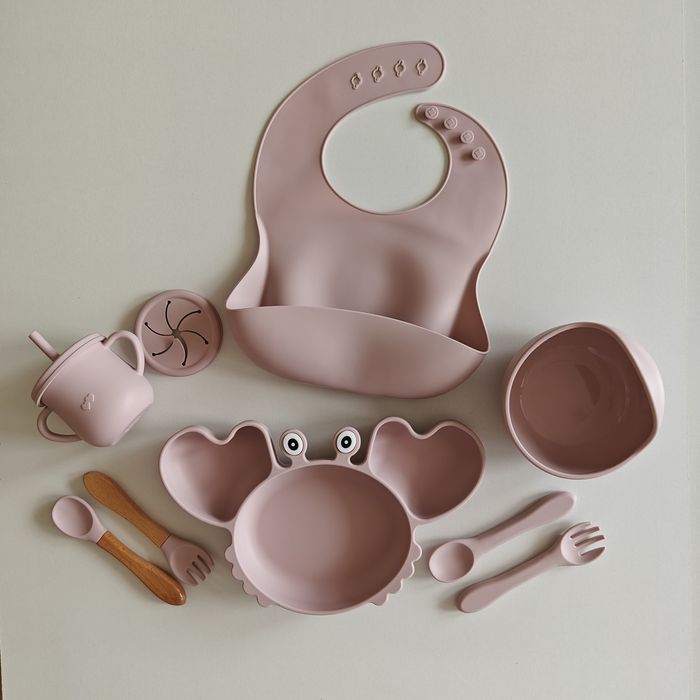 Дитячий силіконовий посуд 9 в 1